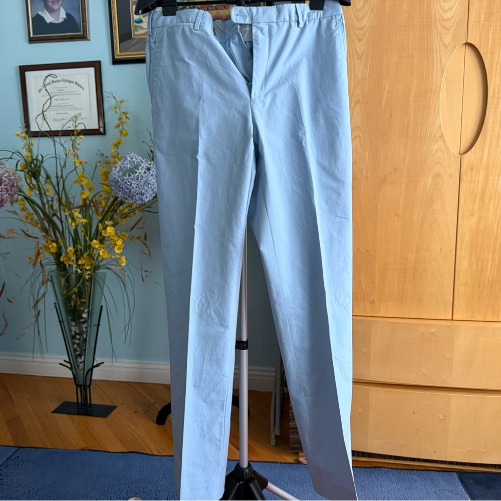 Zanella Men's Sky Blue Chinos